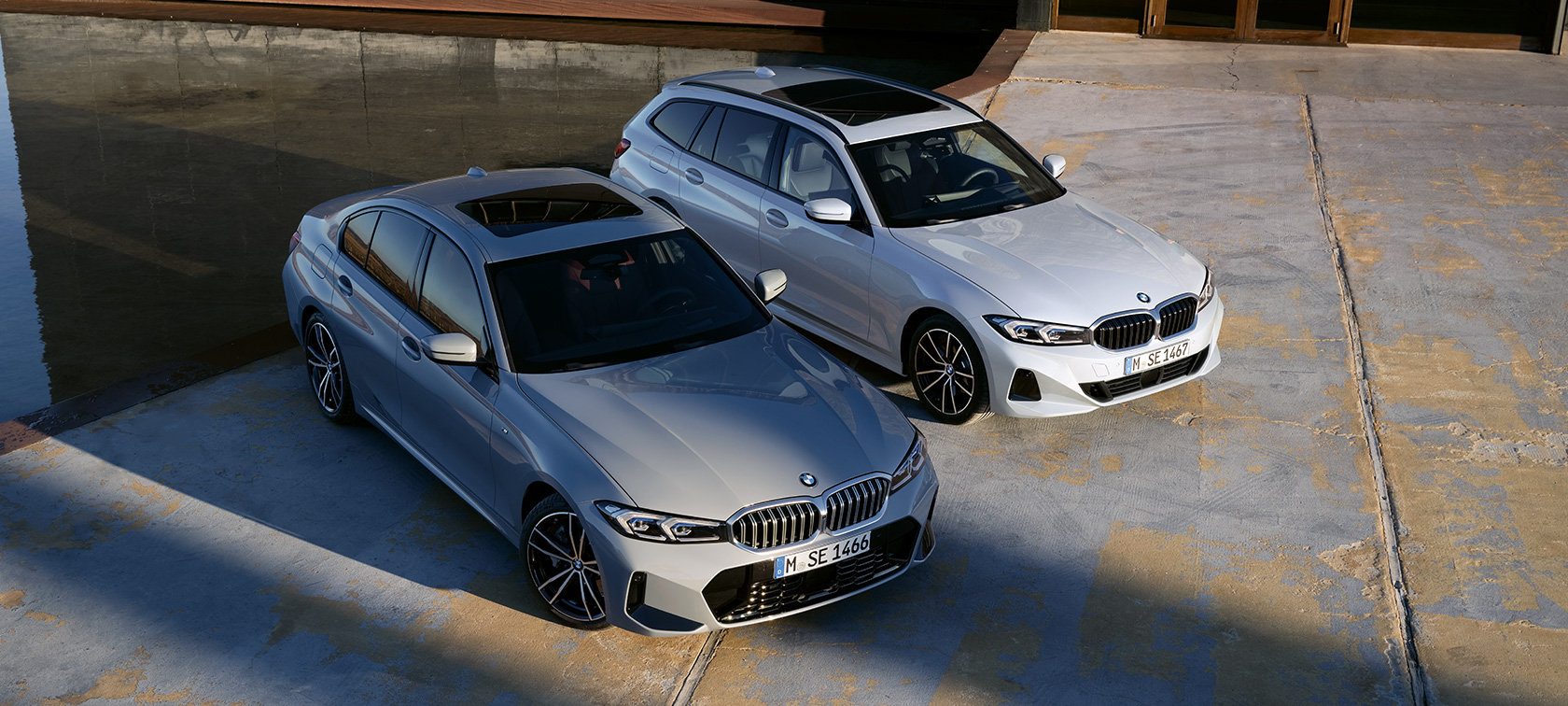 BMW 3 серии Седан G20 вид спереди в горах Модели BMW 3 серии BMW 3 серии Седан G20 вид спереди в горах