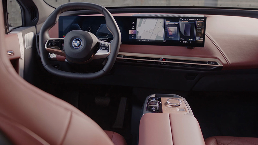 Электрический SUV BMW iX i20, особенности дизайна интерьера, видео Электрический SUV BMW iX i20 2021, особенности дизайна интерьера, видео