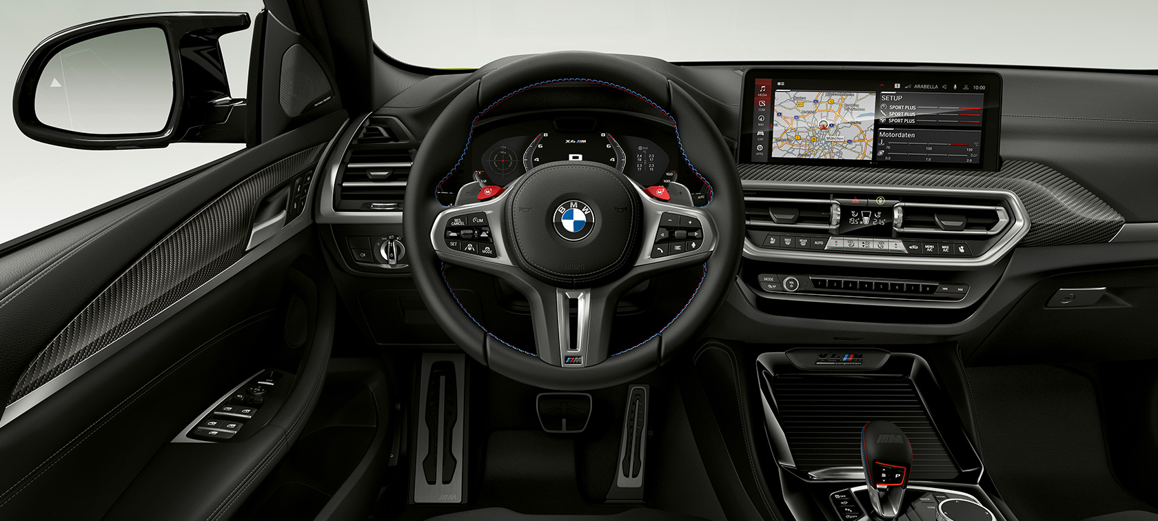 Кокпит BMW X4 M Competition F98 LCI Facelift 2021 BMW X4 M Competition F98 LCI Facelift 2021, кокпит, салон