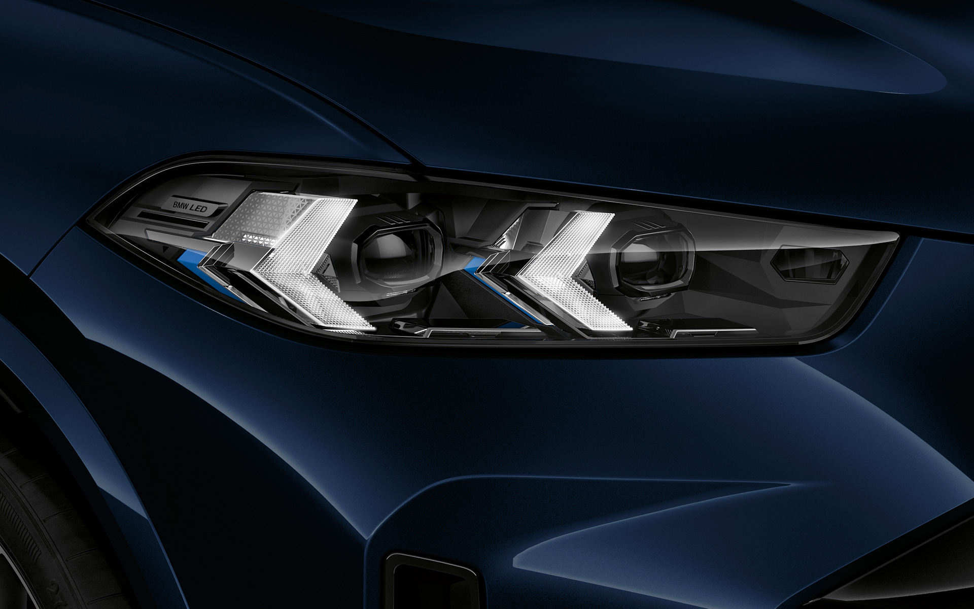 BMW X5 M60i xDrive G05 MP, фары BMW X5 M60i xDrive G05 MP, фары, крупный план