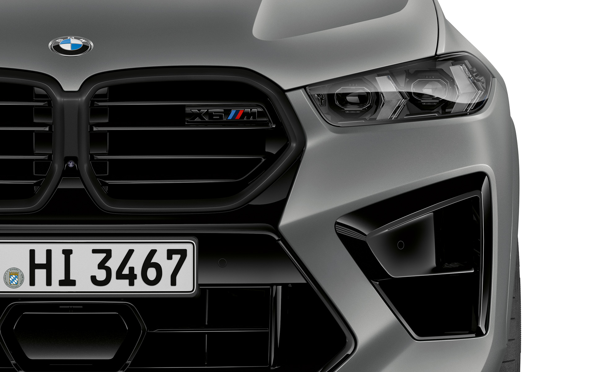 BMW X6 M Competition F96, фары M Shadow Line, адаптивные светодиодные фары BMW X6 M Competition F96, 2023, фары M Shadow Line, адаптивные светодиодные фары