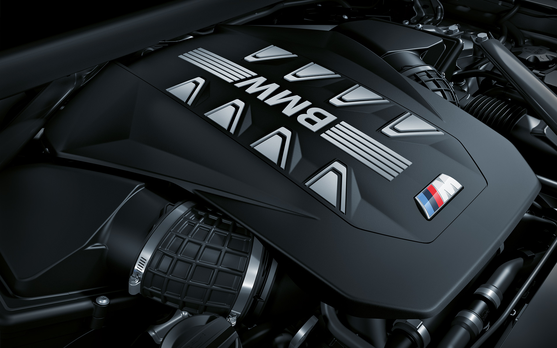 BMW X6 M60i xDrive G06 MP, двигатель BMW X6 M60i xDrive G06 MP, двигатель, крупный план