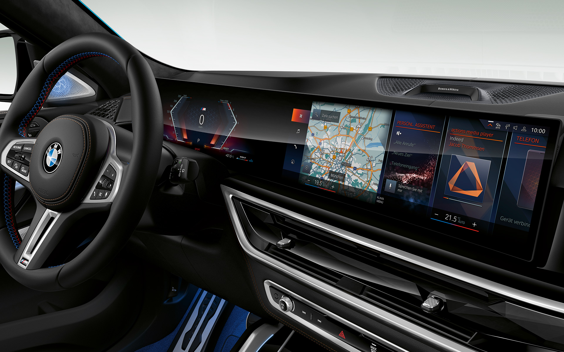 BMW X6 M60i xDrive G06 MP, кокпит BMW X6 M60i xDrive G06 MP, кокпит, крупный план