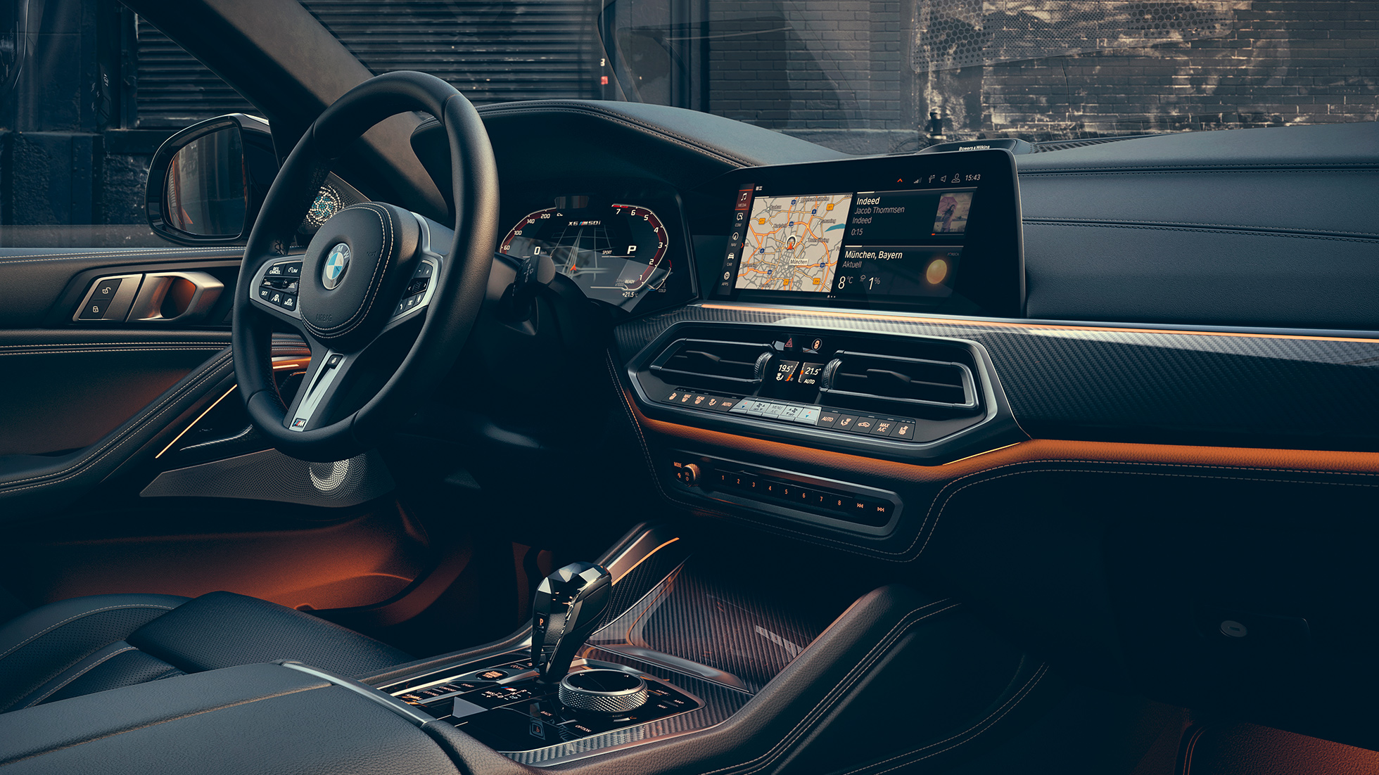 BMW X6 interior. The interior of the BMW X6.
