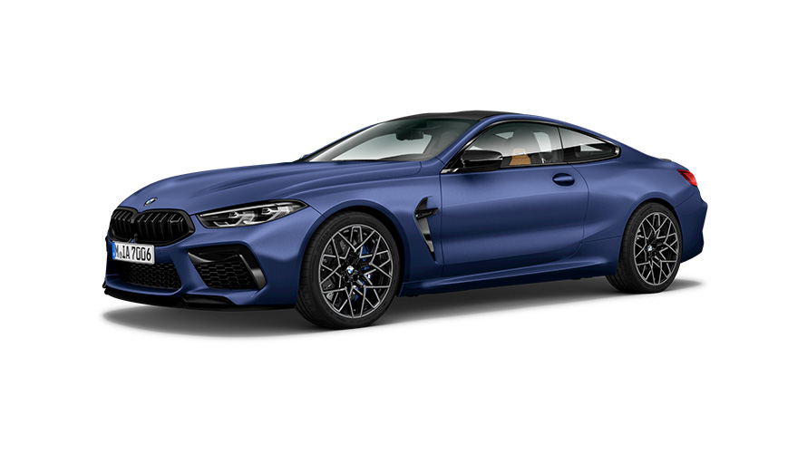 BMW M8 Competition Coupe F92 2019, вид сбоку в три четверти BMW M8 Competition Coupe F92 2019, вид сбоку в три четверти