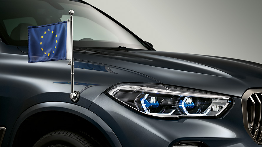 BMW Protection Vehicles Дополнительное оборудование установленный флаг страны BMW Protection Vehicles Дополнительное оборудование установленный флаг страны
