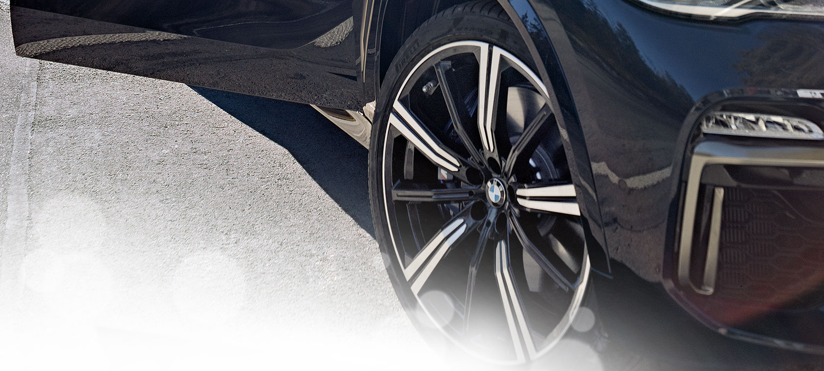 Обод BMW, вид крупным планом Обод BMW, вид крупным планом