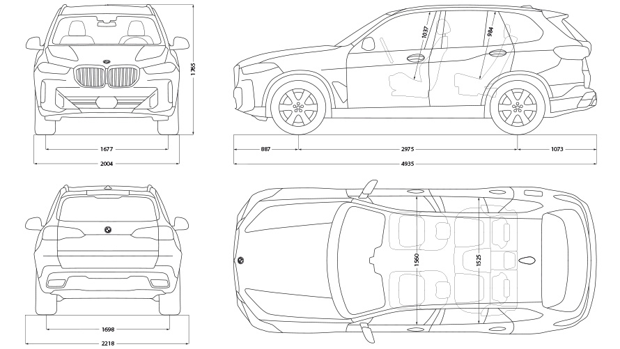 Bmw x5 габариты